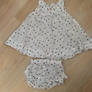 Jottum Floral Cotton Light Top Diaper Cover Set 12m